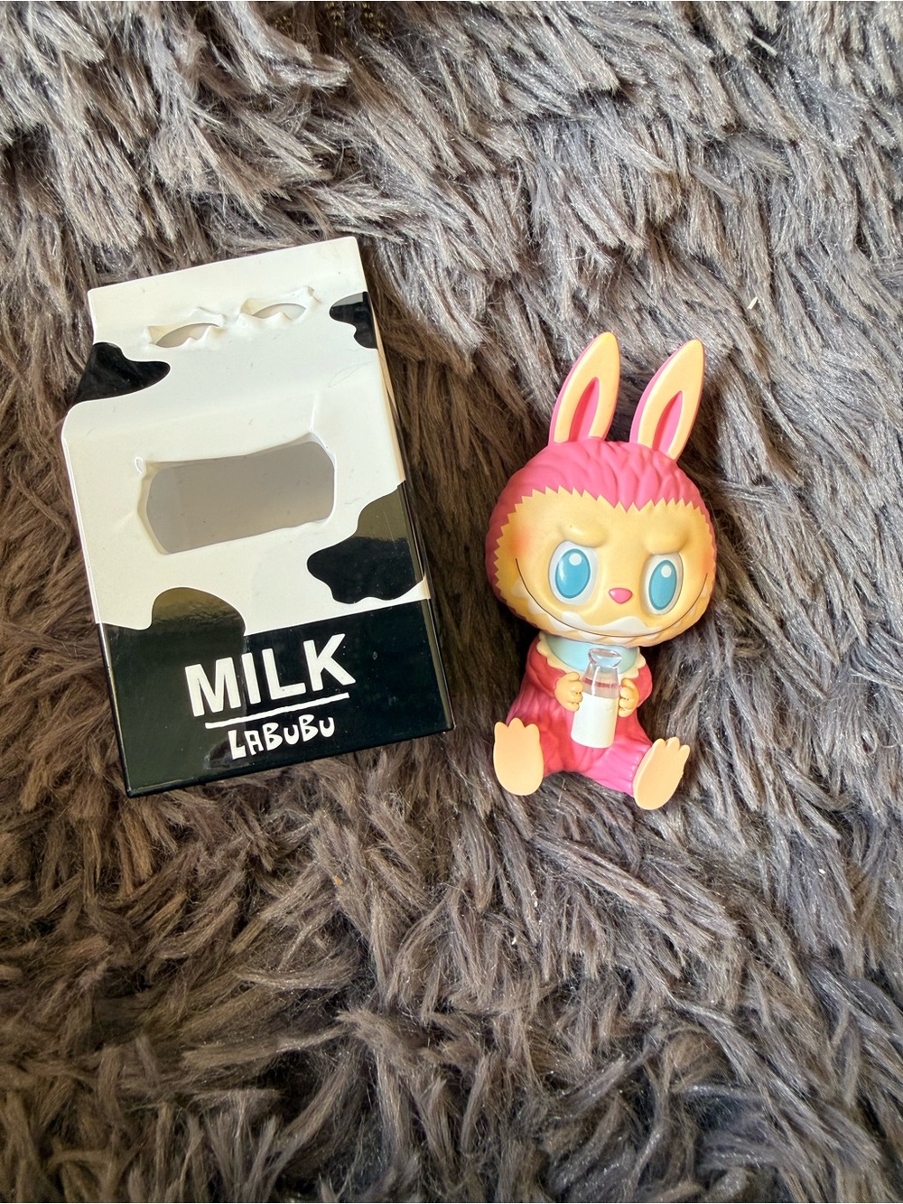 Milk labubu pop mart figurine